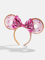 Disney Minnie Mouse Pink Donut Ears Headband - Minnie Mouse Pink Donut Ears