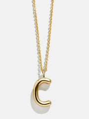 Classic Custom 18K Gold Initial Necklace - 18K Gold Plated Sterling Silver