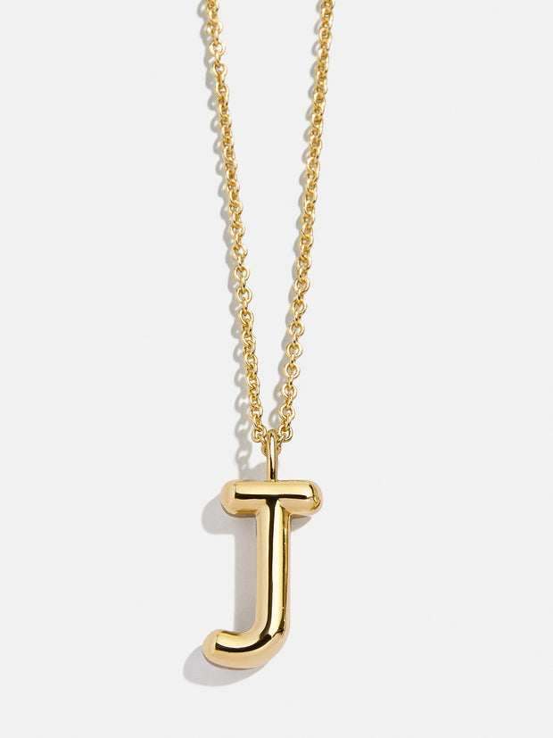 Classic Custom 18K Gold Initial Necklace - 18K Gold Plated Sterling Silver