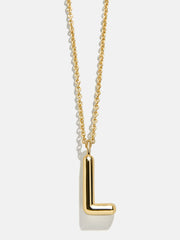 Classic Custom 18K Gold Initial Necklace - 18K Gold Plated Sterling Silver