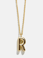 Classic Custom 18K Gold Initial Necklace - 18K Gold Plated Sterling Silver