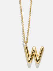 Classic Custom 18K Gold Initial Necklace - 18K Gold Plated Sterling Silver