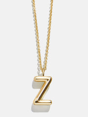 Classic Custom 18K Gold Initial Necklace - 18K Gold Plated Sterling Silver