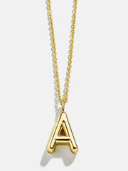 Classic Custom Gold Initial Necklace - Gold Plated Brass