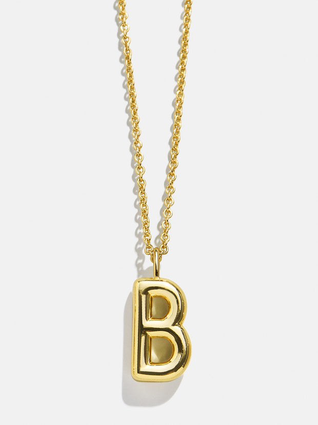 Classic Custom Gold Initial Necklace - Gold Plated Brass