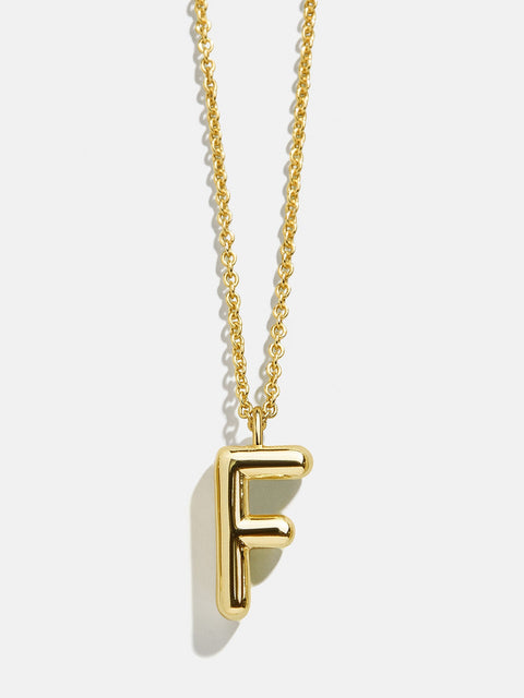 Classic Custom Gold Initial Necklace - Gold Plated Brass