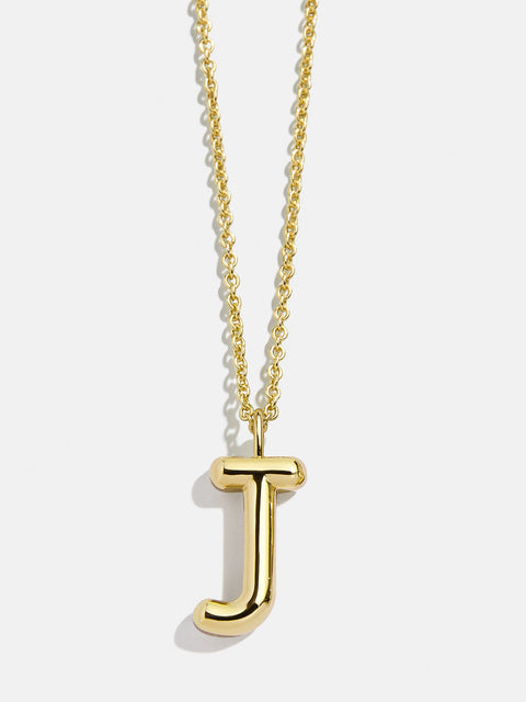 Classic Custom Gold Initial Necklace - Gold Plated Brass