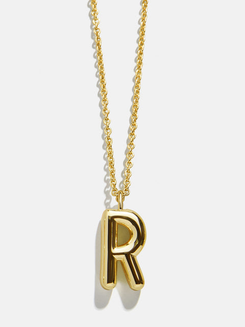 Classic Custom Gold Initial Necklace - Gold Plated Brass