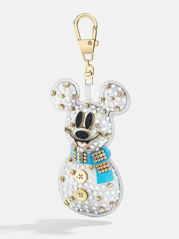 Disney Mickey Mouse Snowman Puff Bag Charm - Disney Snowman Puff Bag Charm