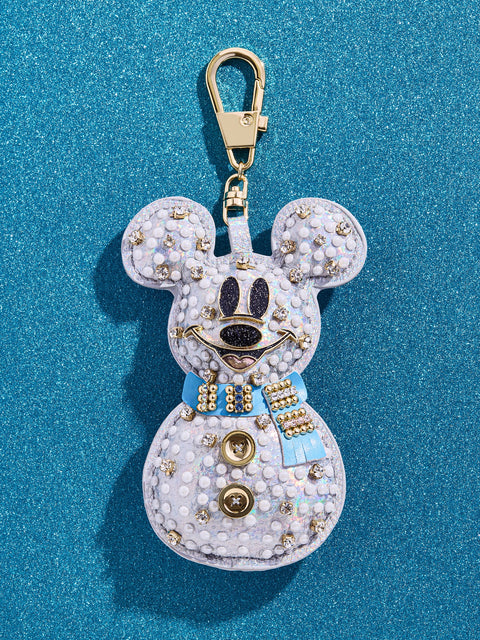 Disney Mickey Mouse Snowman Puff Bag Charm - Disney Snowman Puff Bag Charm