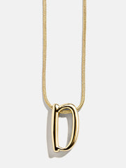 Script Initial Necklace - Gold