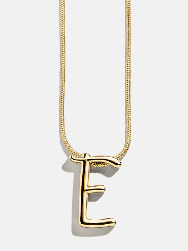 Script Initial Necklace - Gold