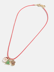 Ho Ho Ho Kids' Charm Necklace - Red