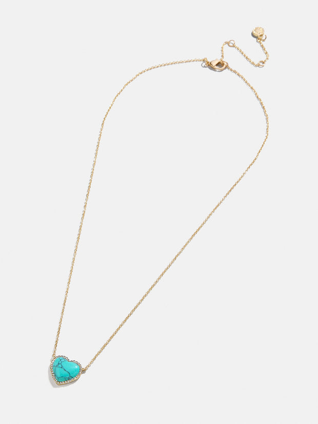 Freya Heart Necklace - Turquoise