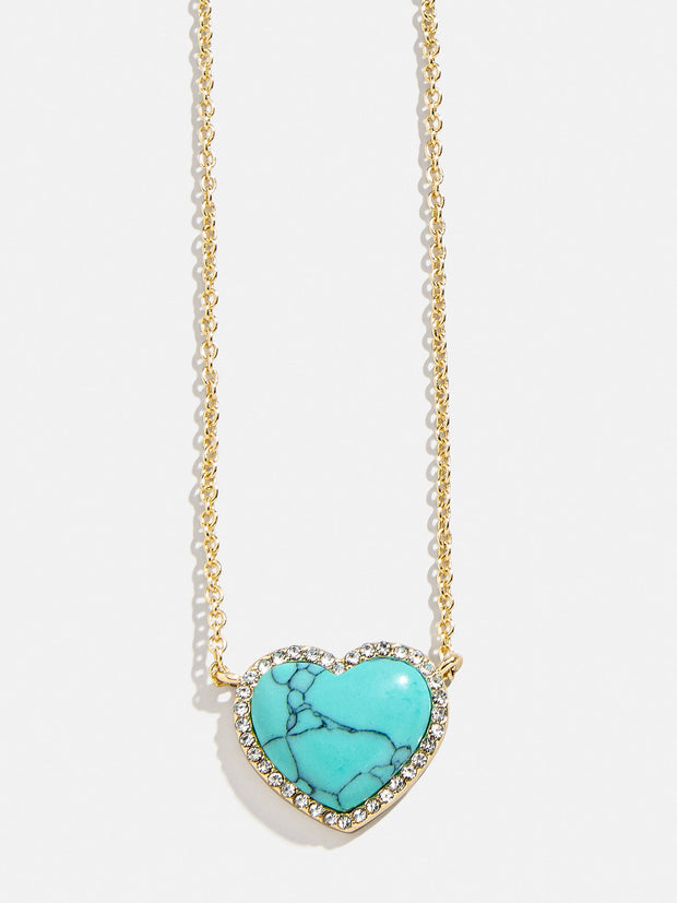 Freya Heart Necklace - Turquoise