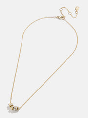 Renee Charm Necklace - Gold/Pavé