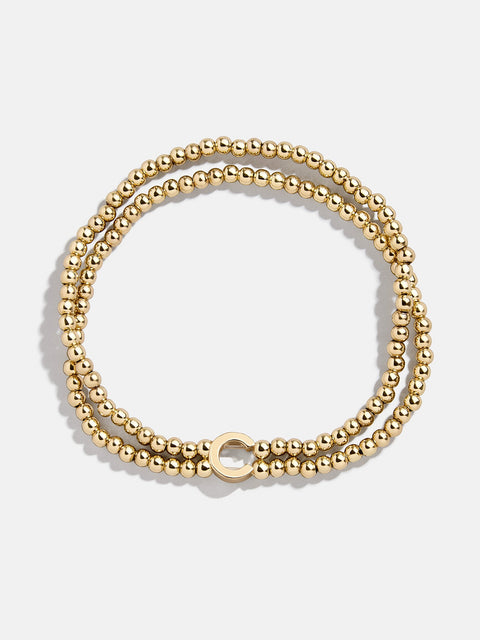 Ivy Initial Pisa Bracelet - Gold