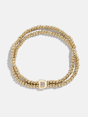 Ivy Initial Pisa Bracelet - Gold