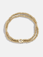 Ivy Initial Pisa Bracelet - Gold