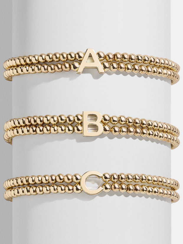 Ivy Initial Pisa Bracelet - Gold