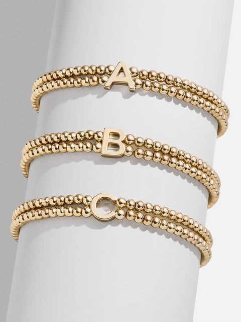 Ivy Initial Pisa Bracelet - Gold