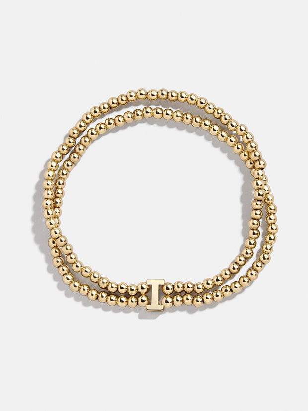 Ivy Initial Pisa Bracelet - Gold