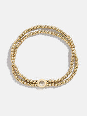 Ivy Initial Pisa Bracelet - Gold