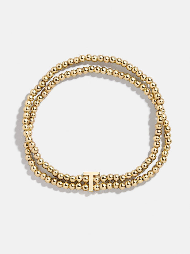 Ivy Initial Pisa Bracelet - Gold