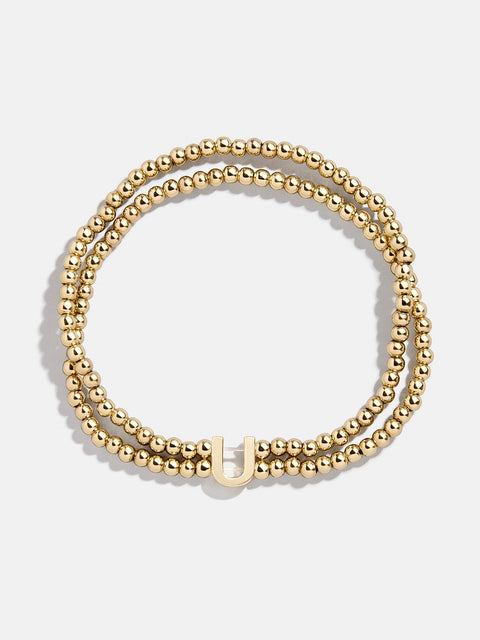 Ivy Initial Pisa Bracelet - Gold