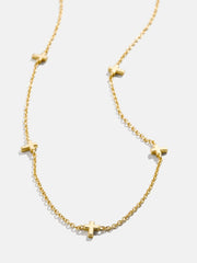 18K Gold Cross Necklace - Cross