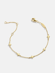 18K Gold Cross Bracelet - Cross