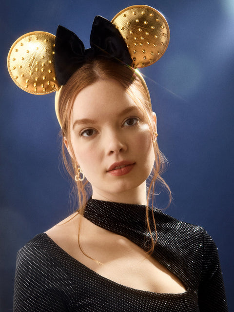 Disney Minnie Mouse Party Ears Headband - Minnie Mouse Gold Party Ears