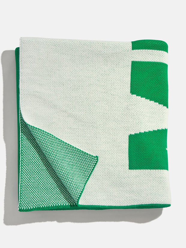 Down The Line Custom Blanket - Green/White