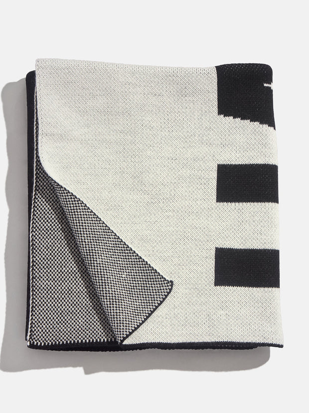 Down The Line Custom Blanket - Black/White