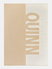 Down The Line Custom Blanket - Beige/White