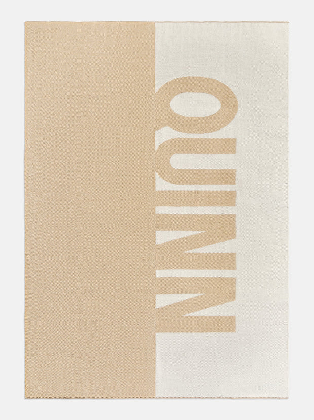 Down The Line Custom Blanket - Beige/White