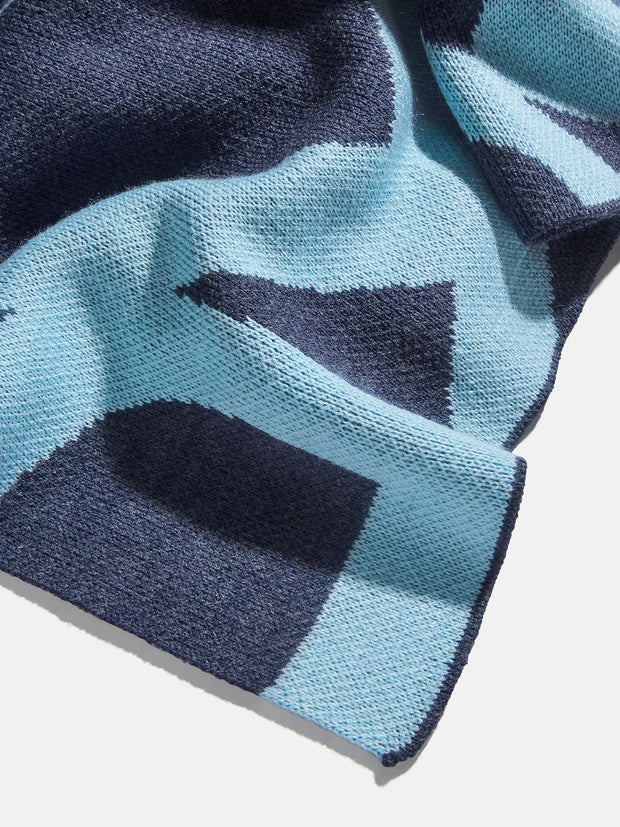 Ramble On Custom Blanket - Navy/Light Blue