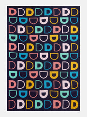 Upside Down & All Around Custom Blanket - Black/Multi