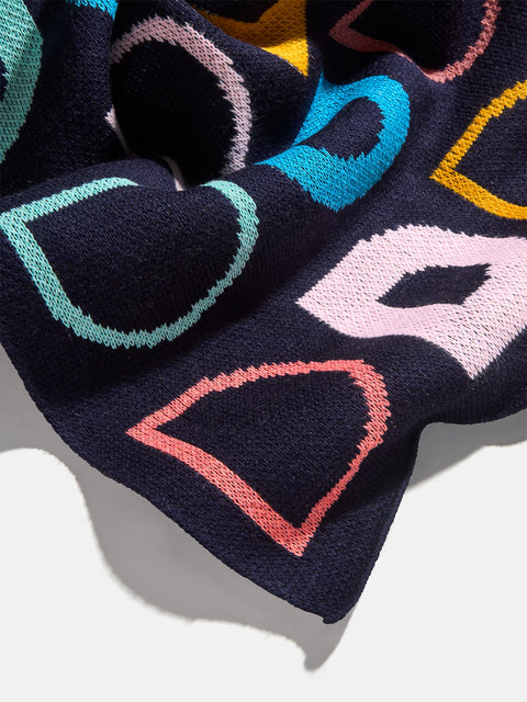 Upside Down & All Around Custom Blanket - Black/Multi