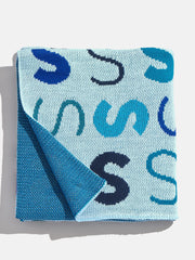 Upside Down & All Around Custom Blanket - Light Blue/Blue