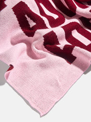 Ombre Name Custom Blanket - Red/Pink