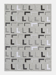 Upside Down & All Around Custom Blanket - Gray/Light Gray