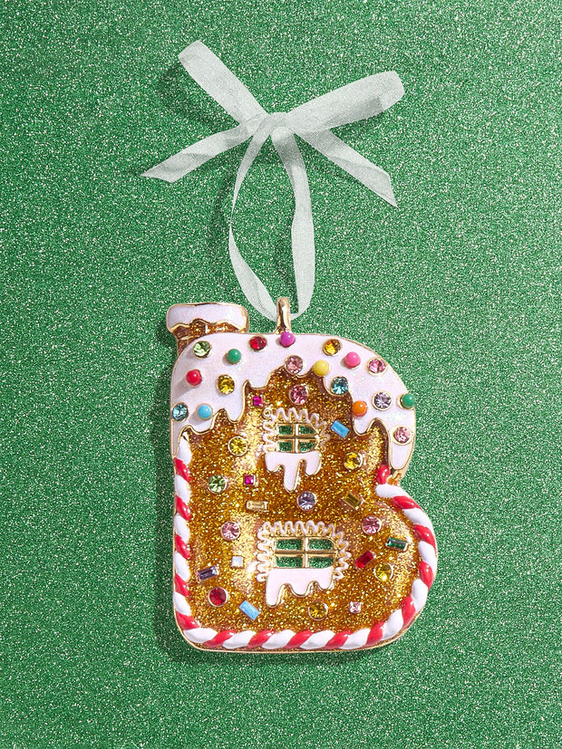 Gingerbread Initial Ornament - Gingerbread Initial Ornament