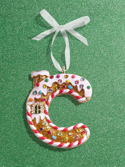 Gingerbread Initial Ornament - Gingerbread Initial Ornament