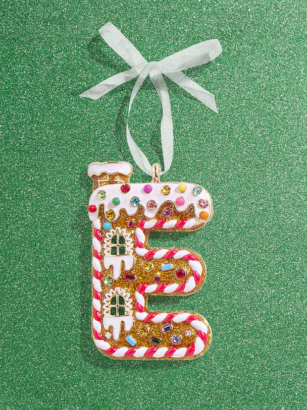 Gingerbread Initial Ornament - Gingerbread Initial Ornament