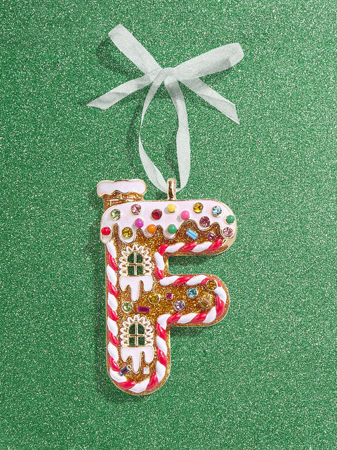 Gingerbread Initial Ornament - Gingerbread Initial Ornament