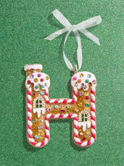 Gingerbread Initial Ornament - Gingerbread Initial Ornament