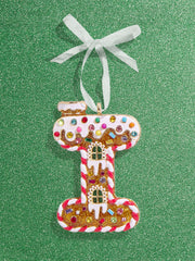 Gingerbread Initial Ornament - Gingerbread Initial Ornament