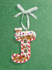 Gingerbread Initial Ornament - Gingerbread Initial Ornament