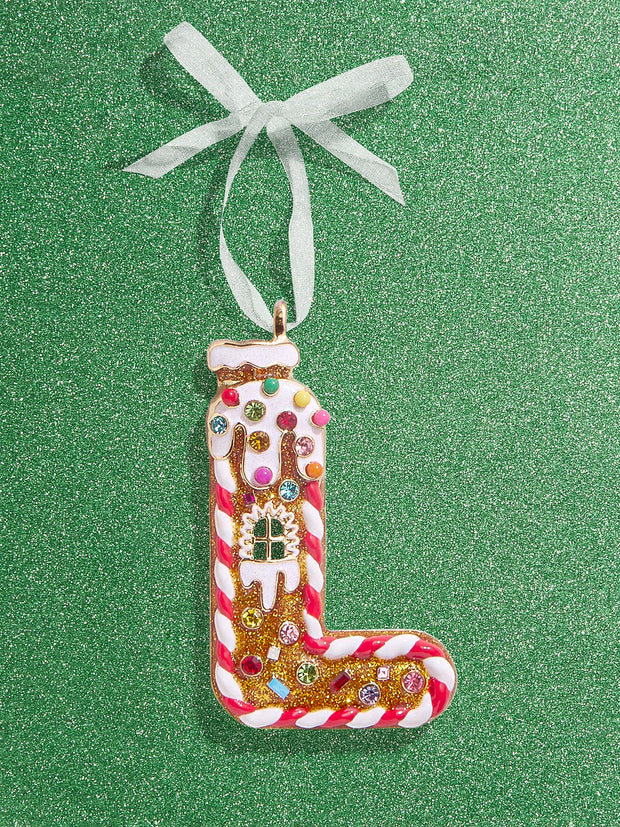 Gingerbread Initial Ornament - Gingerbread Initial Ornament